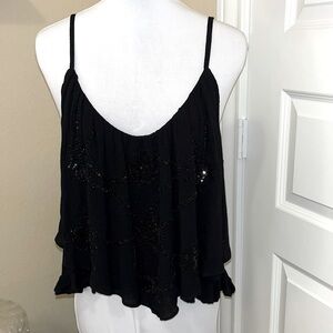 Chelsea and Violet Sequin Crop Tank NWT